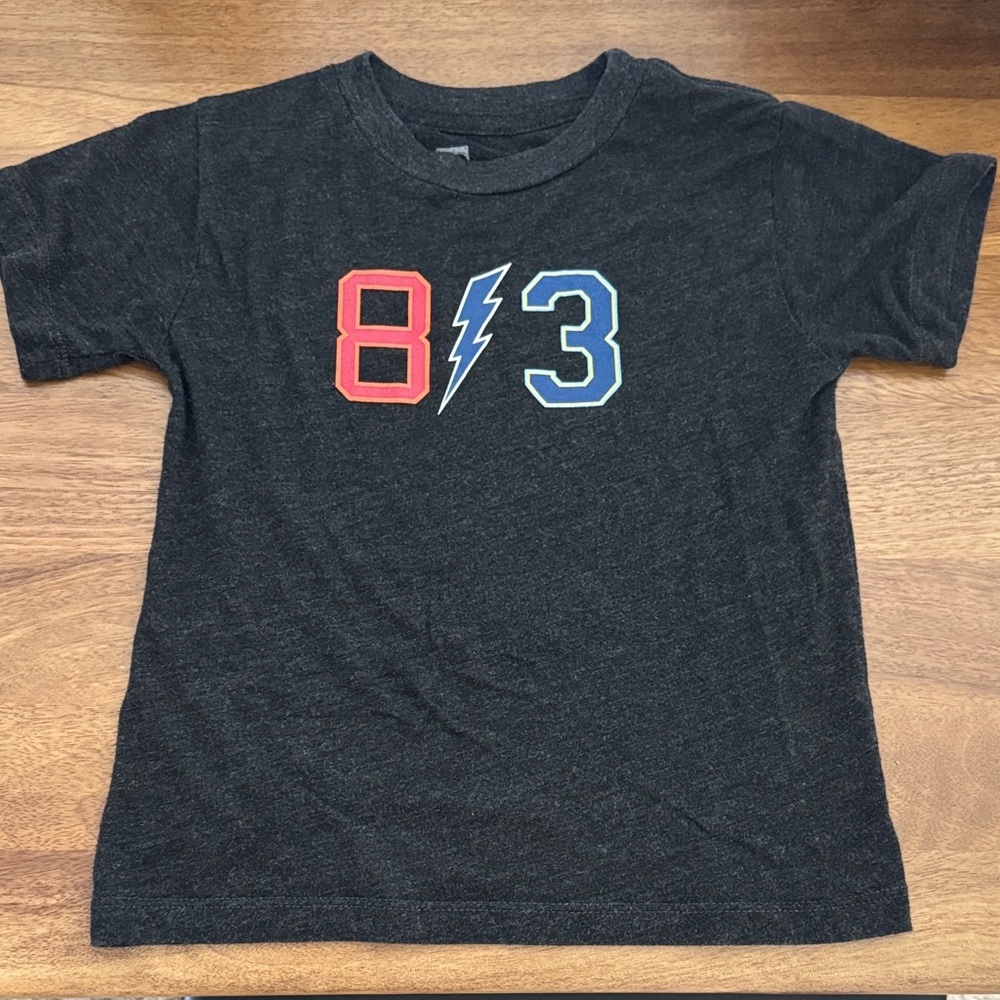 Kids Tampa Bay 813 For The Bay 3t T-Shirt - Buccaneers lightning rays